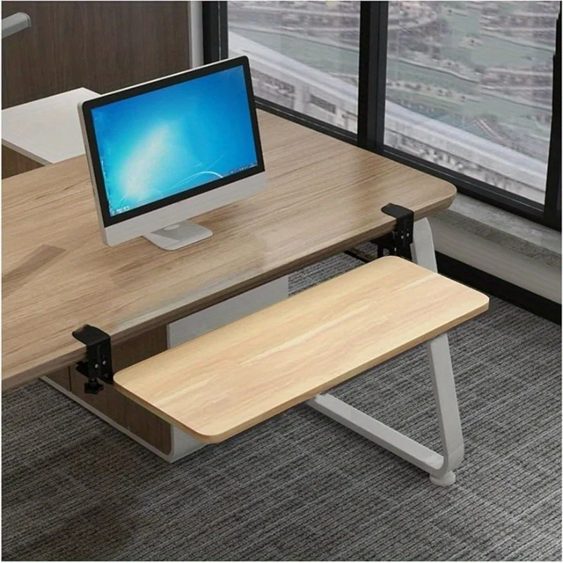 Keyboard Tray Under Desk - Suporte para teclado com grampo, ergonômico,