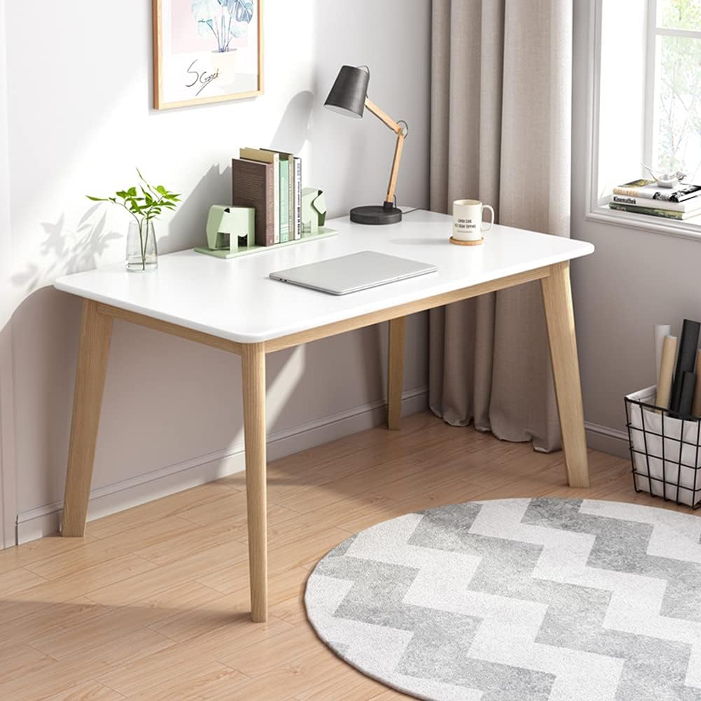 Home Office Vivo - Mesa de Escritório Minimalista Branca de