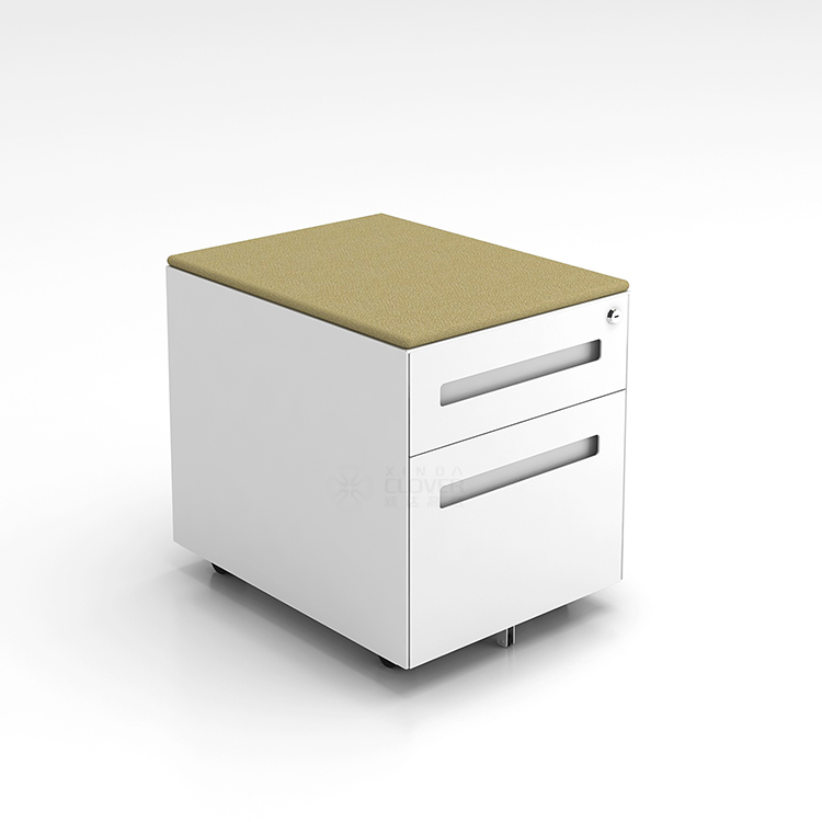 Drawer Pedestal Cabinet - Pedestal Metálico Móvel Moderno com 2/3