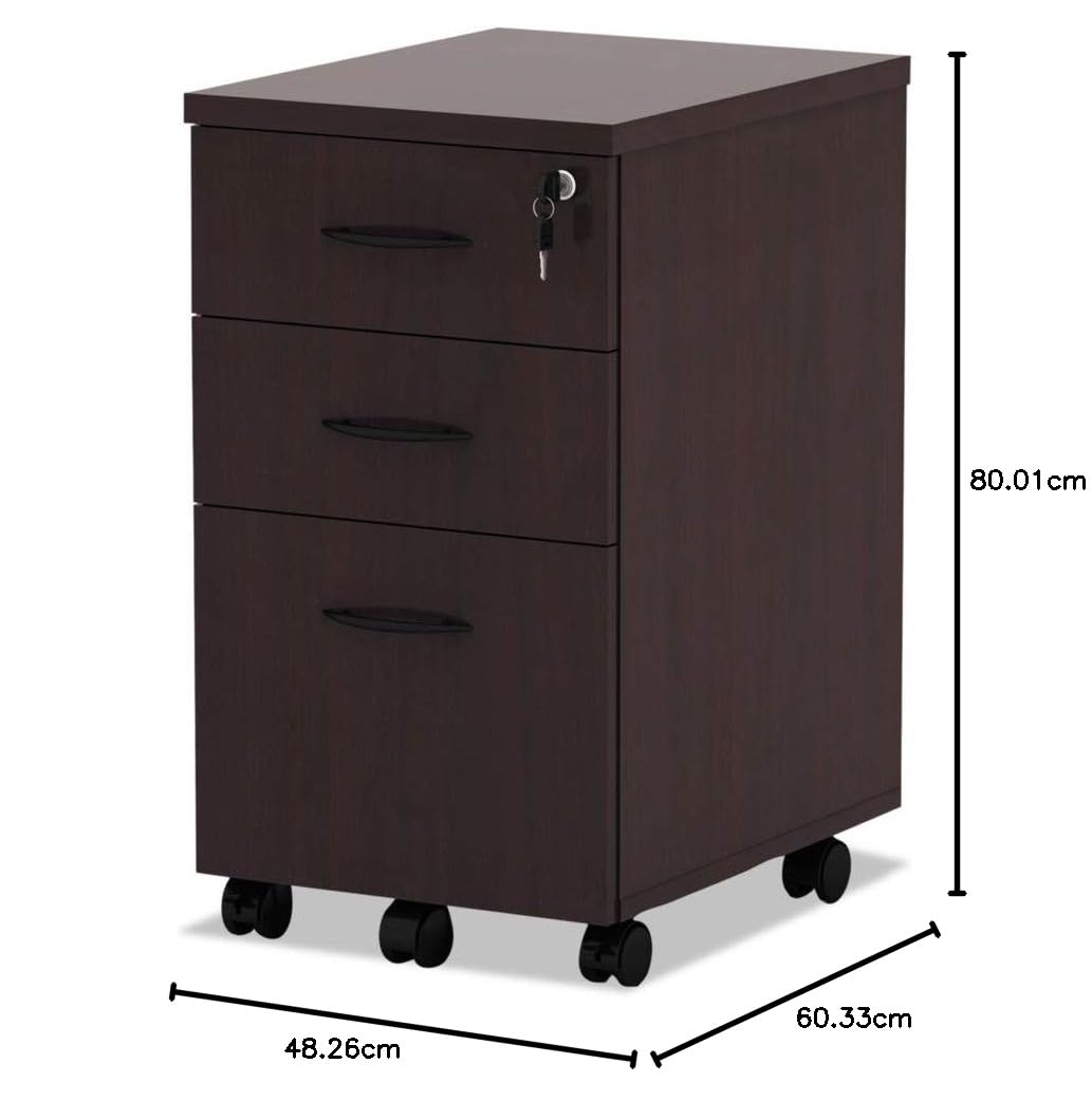Armário de Arquivo Móvel com P - Drawer Pedestal Cabinet avaliação e preço