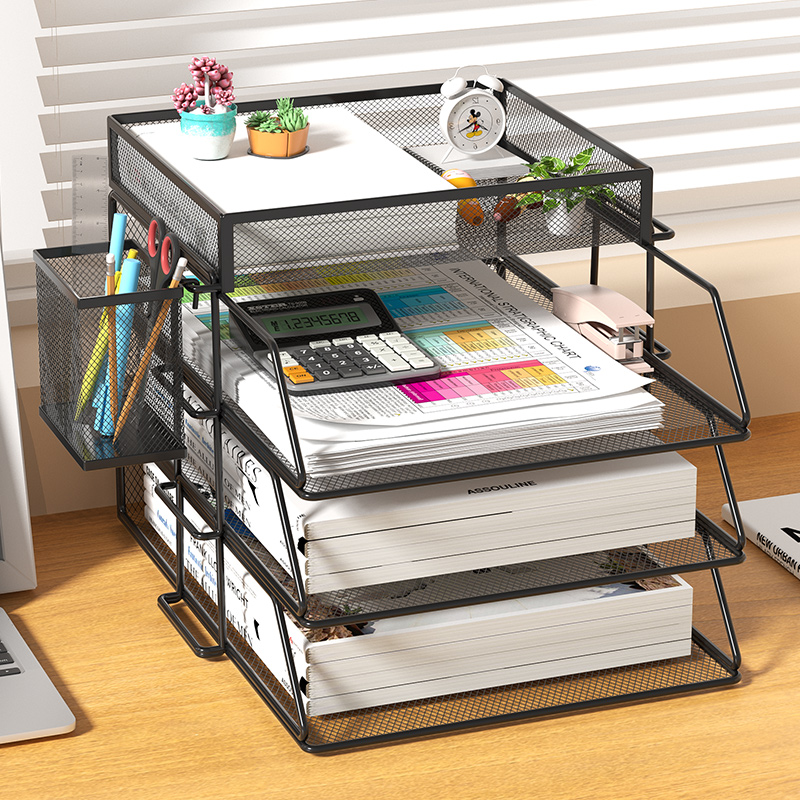 Escritório a4 organizador de m - Letter Tray Desk avaliação e preço