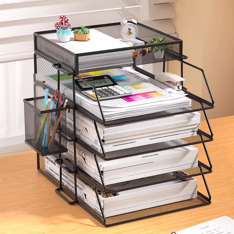 Escritório a4 organizador de m - Letter Tray Desk avaliação e preço