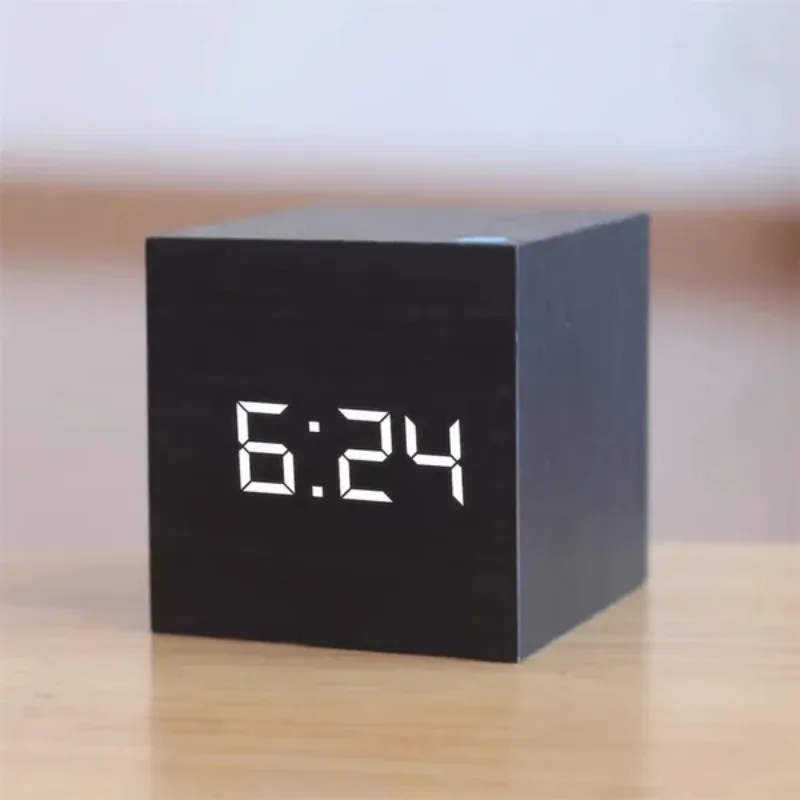 Controle de voz relógio eletrô - Led Desk Clock avaliação e preço