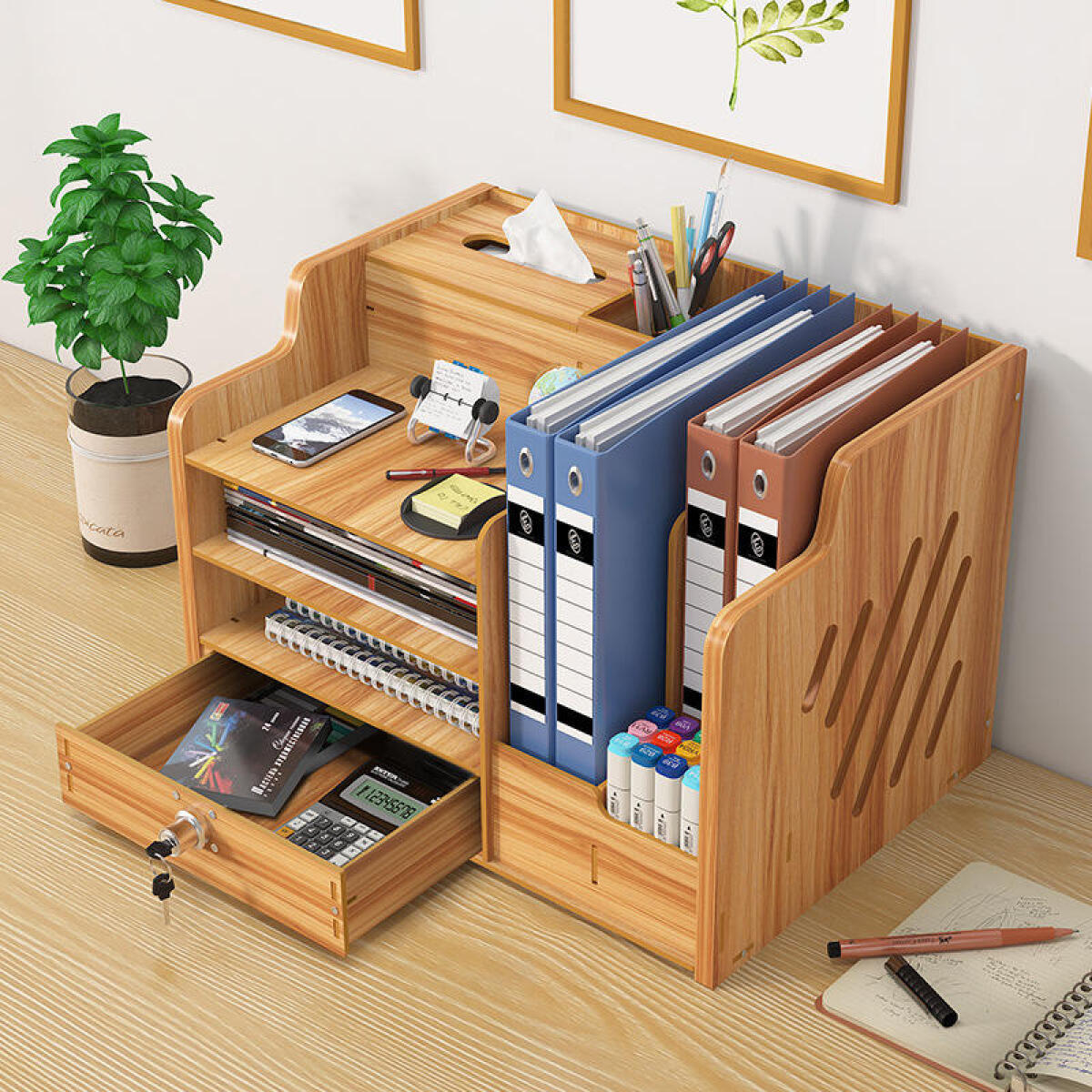 Organizador de Mesa em Madeira - Letter Tray Desk avaliação e preço