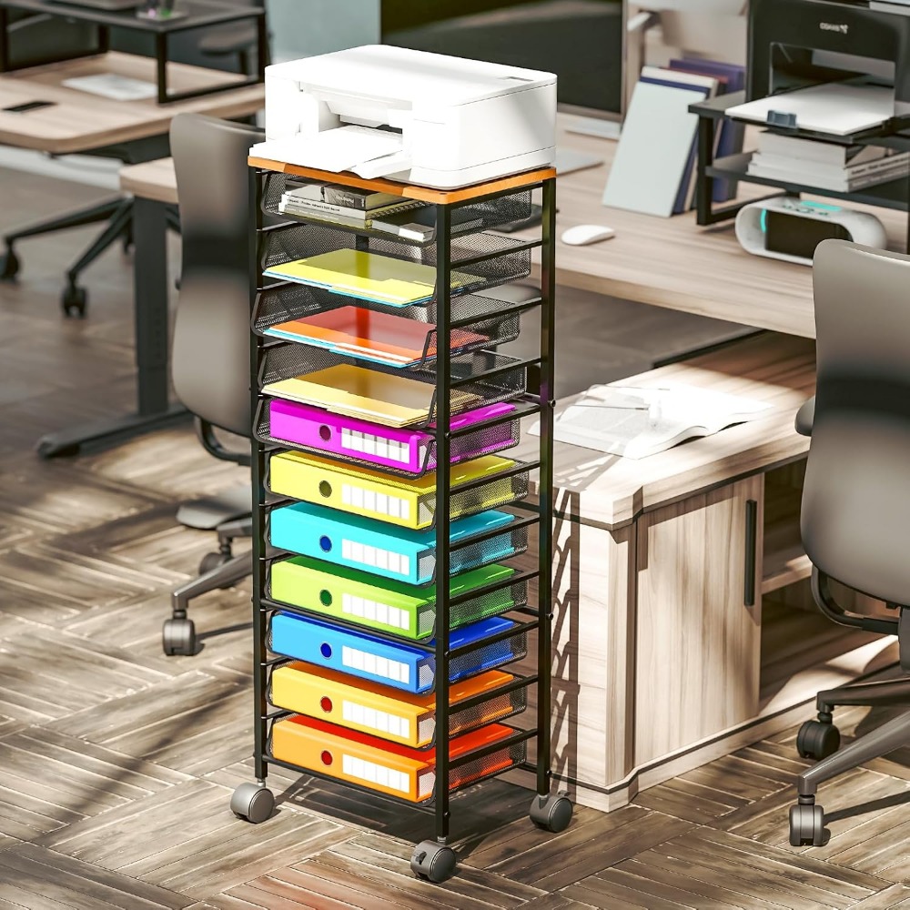 Carrinho de Arquivos com 12 Ní - Letter Tray Desk avaliação e preço