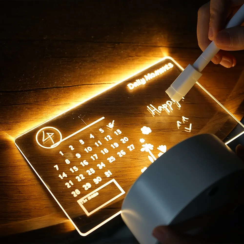 Diy bloco de notas led pranche - Letter Tray Desk avaliação e preço