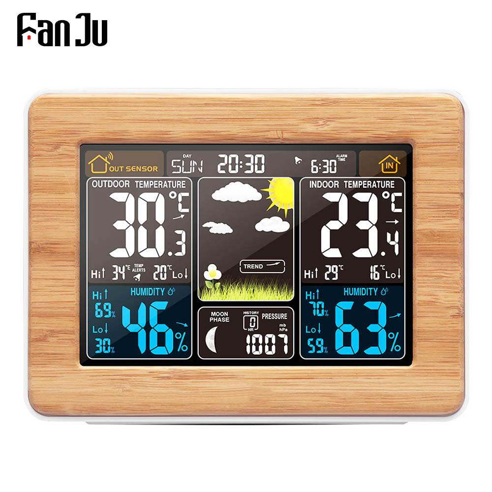 FanJu-Wireless Digital Despert - Led Desk Clock avaliação e preço