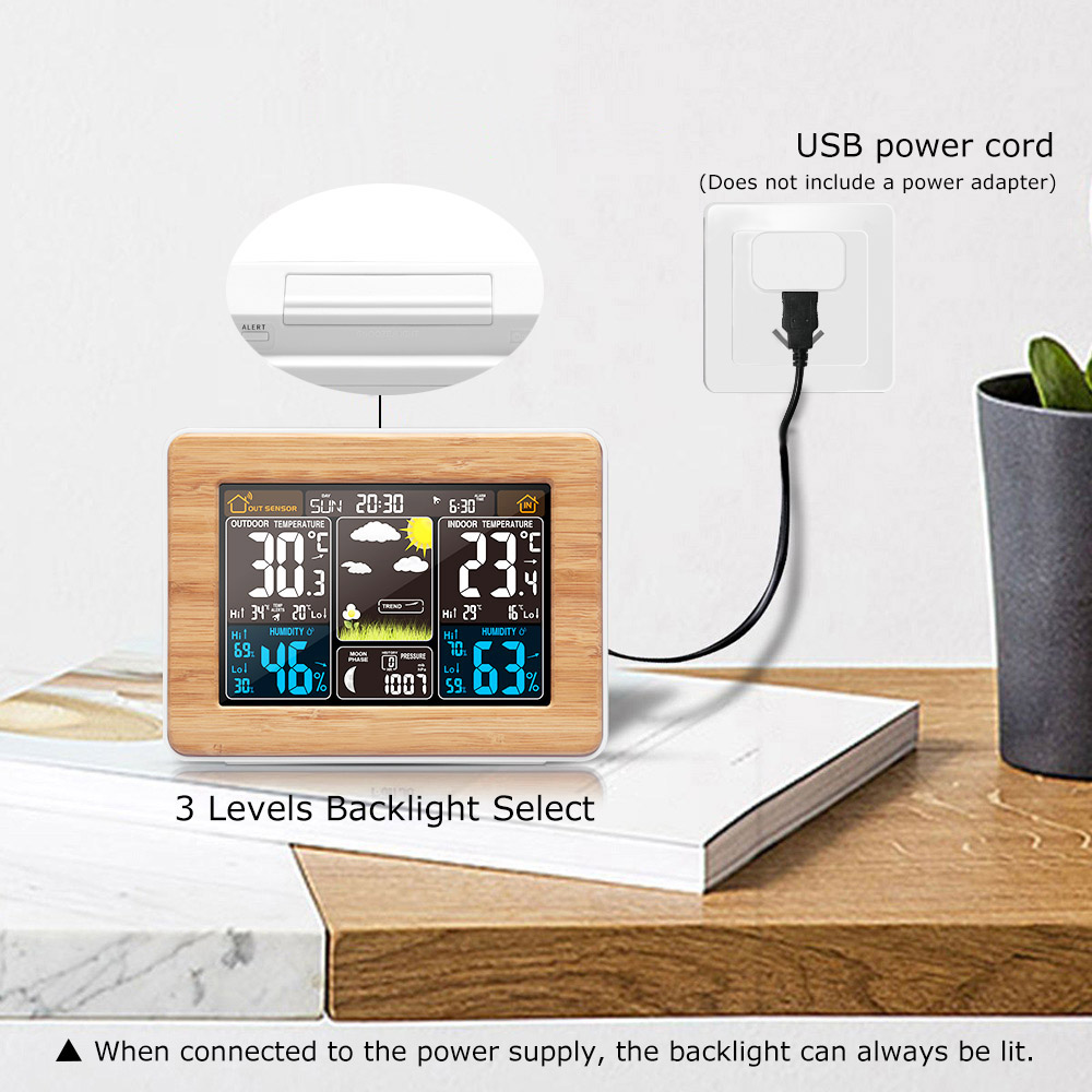 FanJu-Wireless Digital Despert - Led Desk Clock avaliação e preço