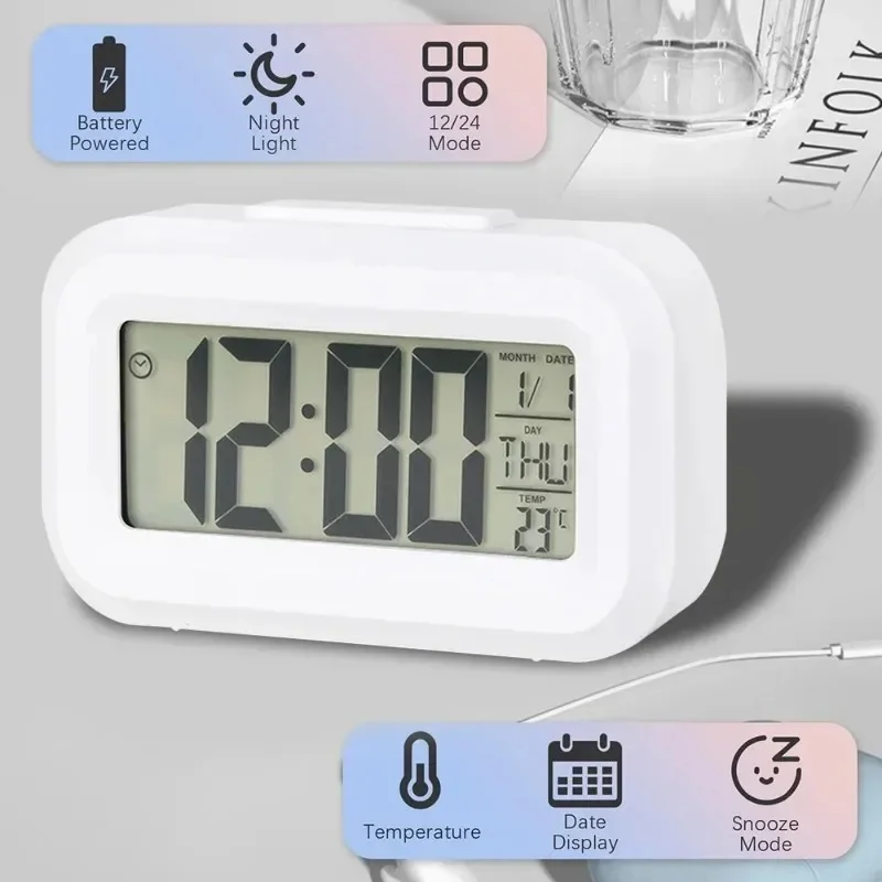 Relógio Despertador Digital LE - Led Desk Clock avaliação e preço