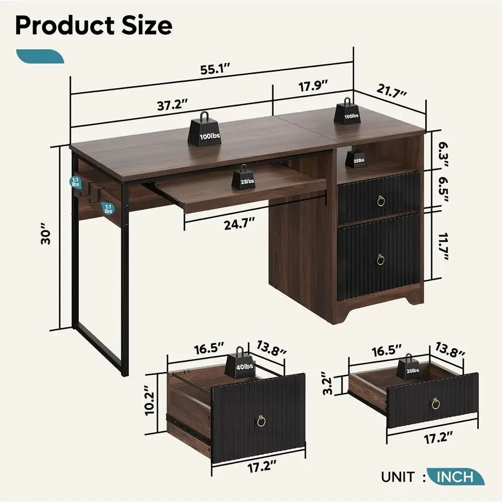 Mesa de computador em madeira  - Letter Tray Desk avaliação e preço