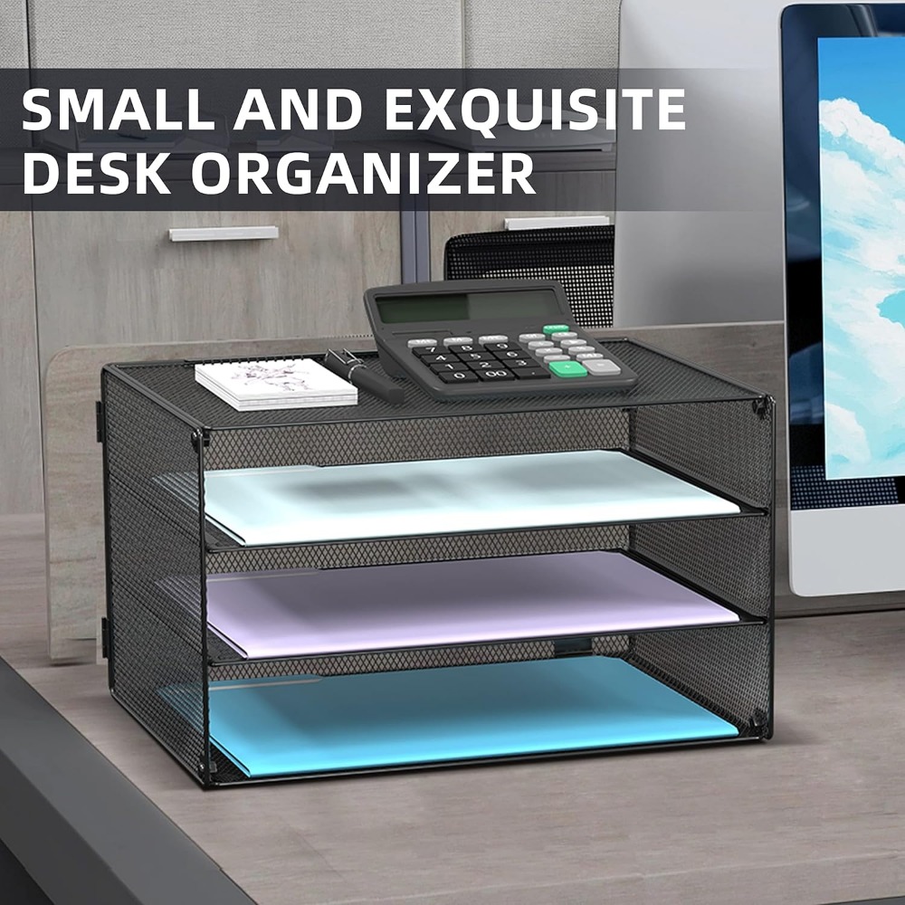 Organizador de Mesa em Malha d - Letter Tray Desk avaliação e preço