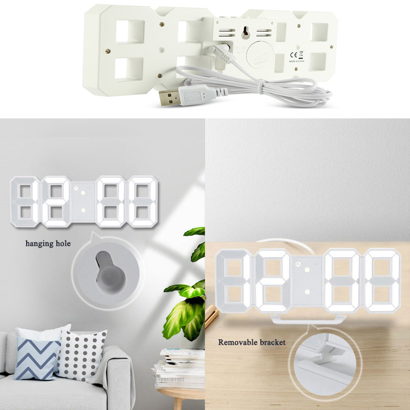 Despertador digital 3D de pare - Led Desk Clock avaliação e preço