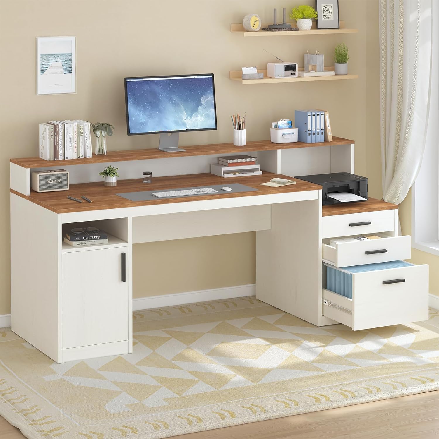 Mesa de Computador de 65 Poleg - Home Office 365 avaliação e preço