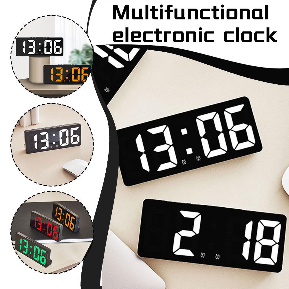 Despertador Digital LED com Co - Led Desk Clock avaliação e preço