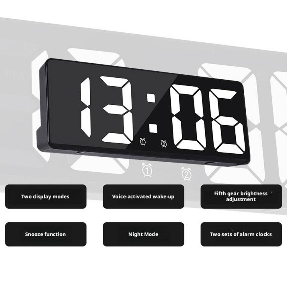 Despertador Digital LED com Co - Led Desk Clock avaliação e preço