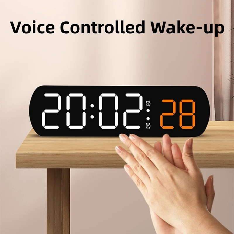 Controle de voz digital desper - Led Desk Clock avaliação e preço