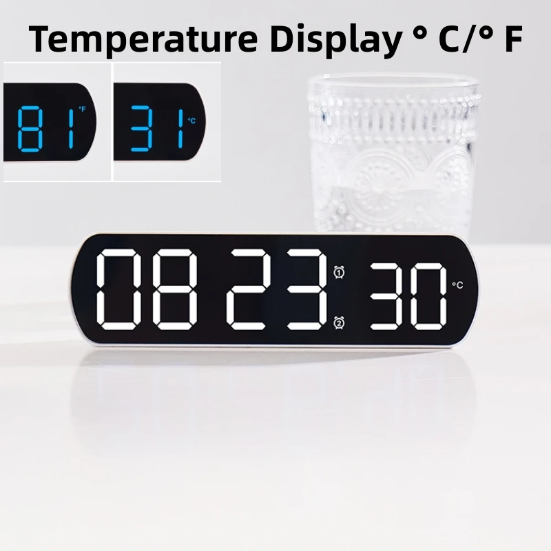 Controle de voz digital desper - Led Desk Clock avaliação e preço