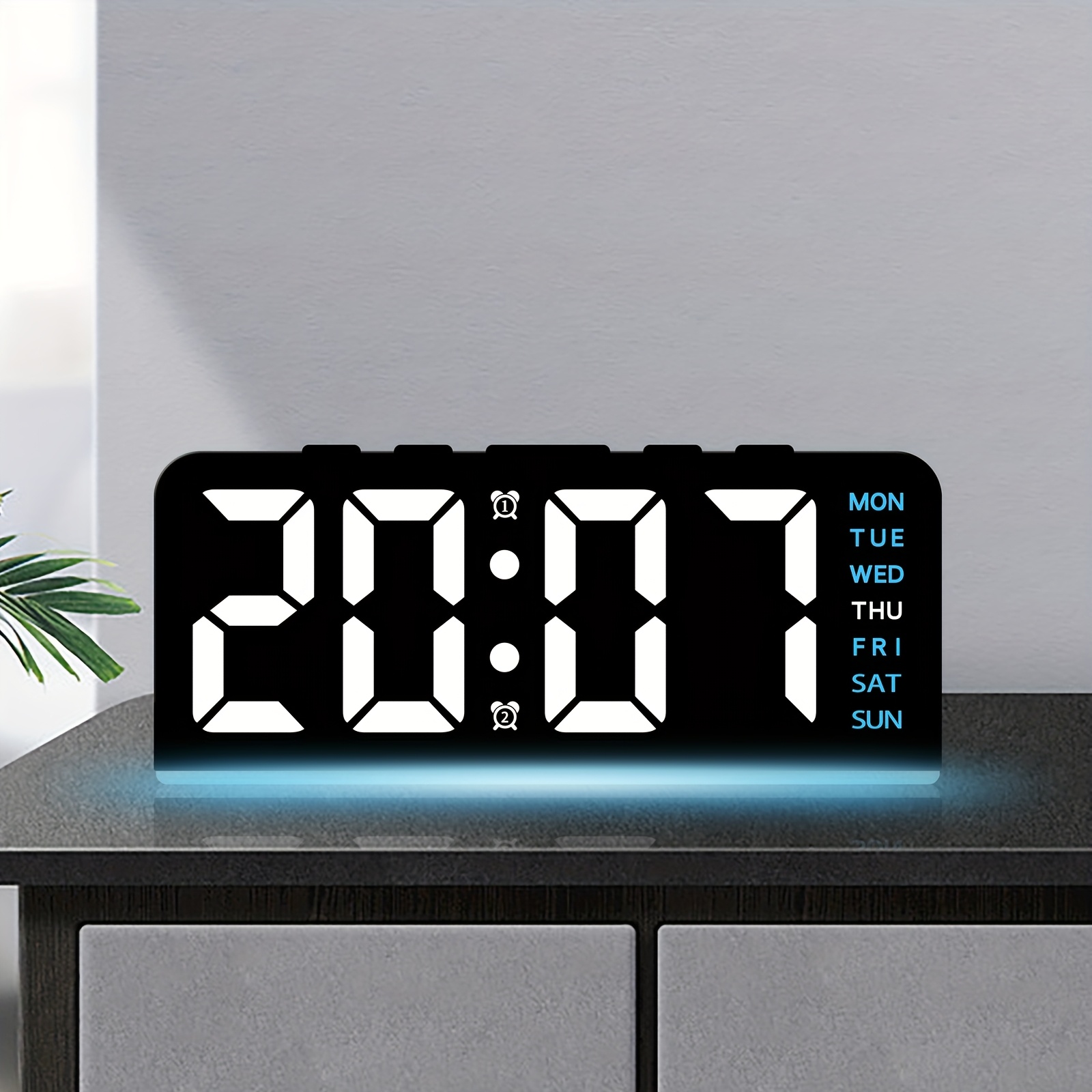 1 pçs digital led despertador  - Led Desk Clock avaliação e preço
