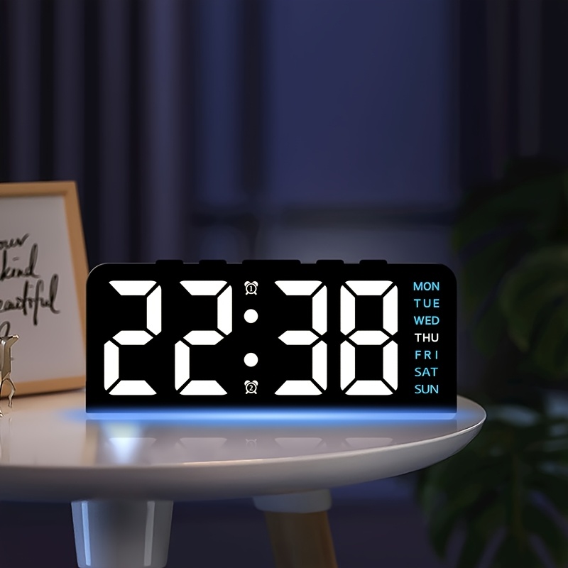 1 pçs digital led despertador  - Led Desk Clock avaliação e preço